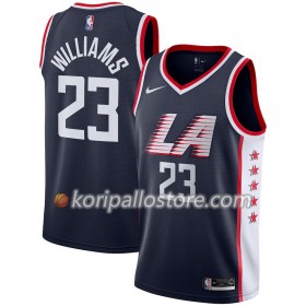 Los Angeles Clippers Lou Williams 23 2018-19 Nike City Edition Navy Miesten Pelipaidat Swingman 